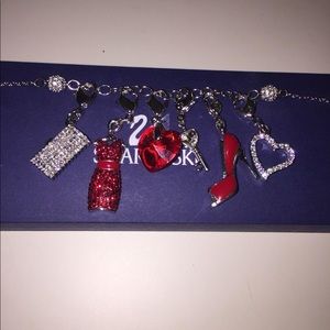 Swarovski Jewelry - Swarovski Charm Bracelet with 6 Charms Swarovski Jewelry - Swarovski Charm Bracelet with 6 Charms